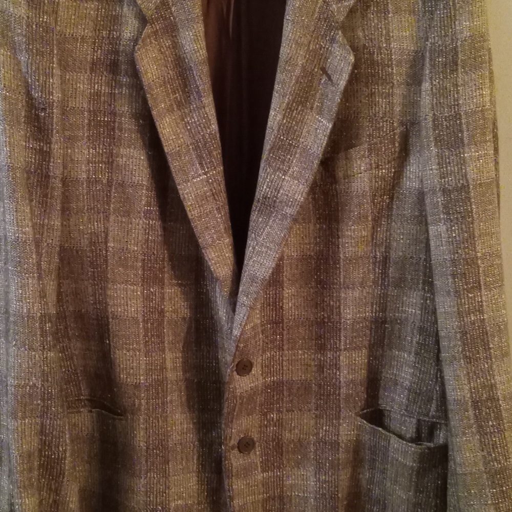 Giorgio Armani Brown Tweed Vintage 1990s Blazer